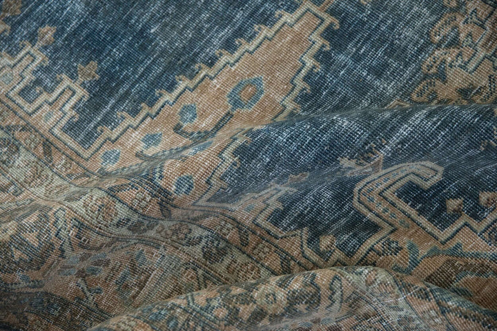 1950s Vintage Persian Veece Carpet with Hexagonal Medallion