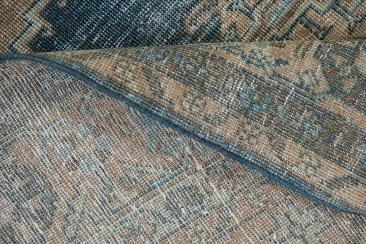 1950s Vintage Persian Veece Carpet with Hexagonal Medallion