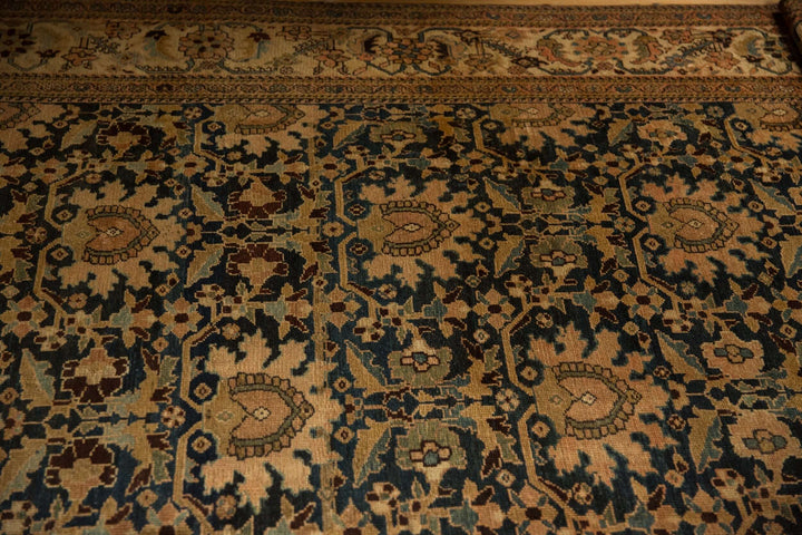 1920s Antique Persian Malayer Carpet with Palmette Lattice