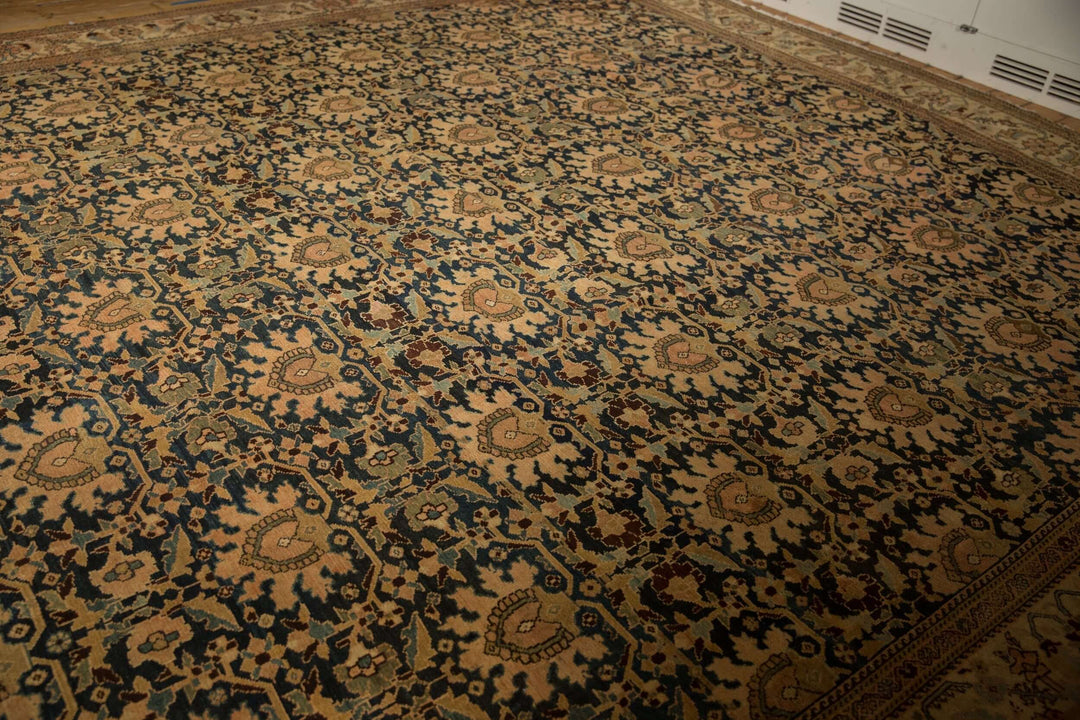 1920s Antique Persian Malayer Carpet with Palmette Lattice