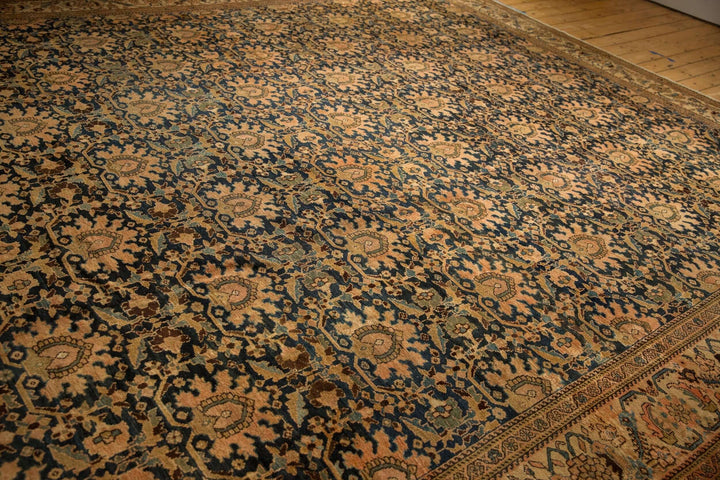 1920s Antique Persian Malayer Carpet with Palmette Lattice