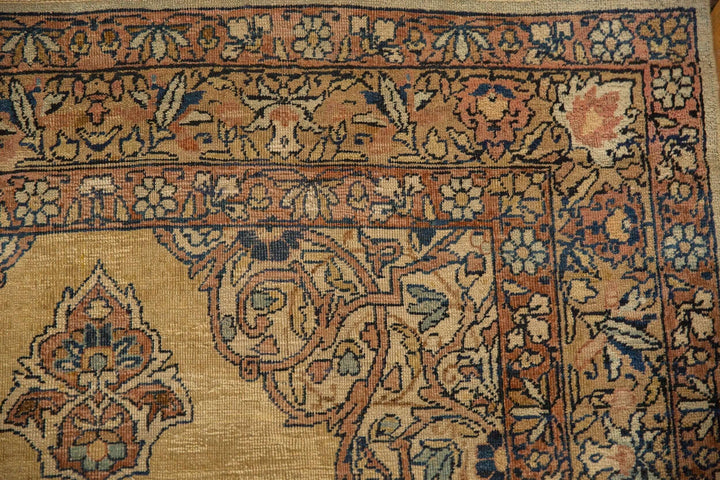 1930s Vintage Tea Washed Kerman Rug Runner