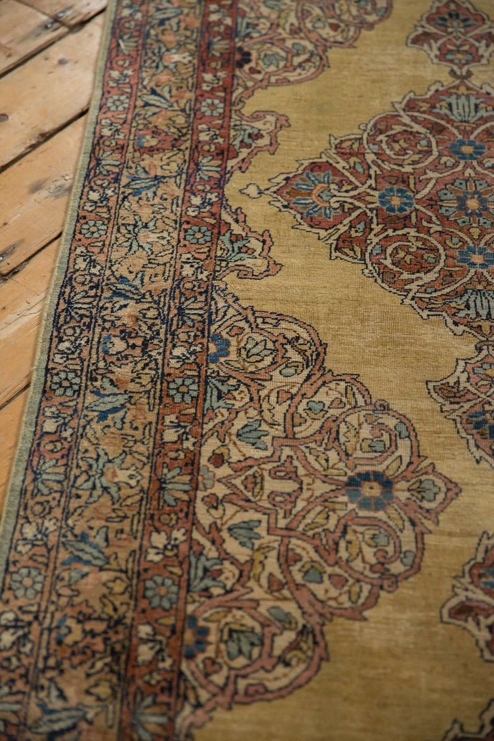 1930s Vintage Tea Washed Kerman Rug Runner