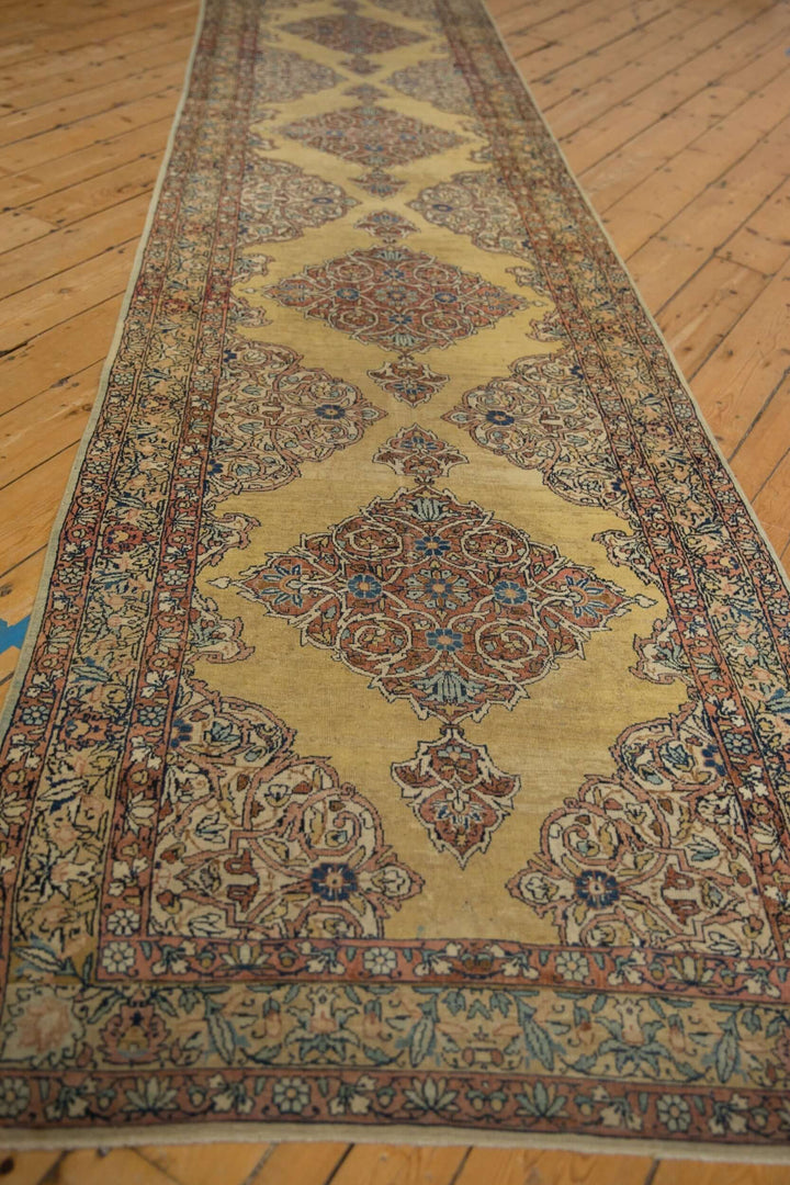 1930s Vintage Tea Washed Kerman Rug Runner