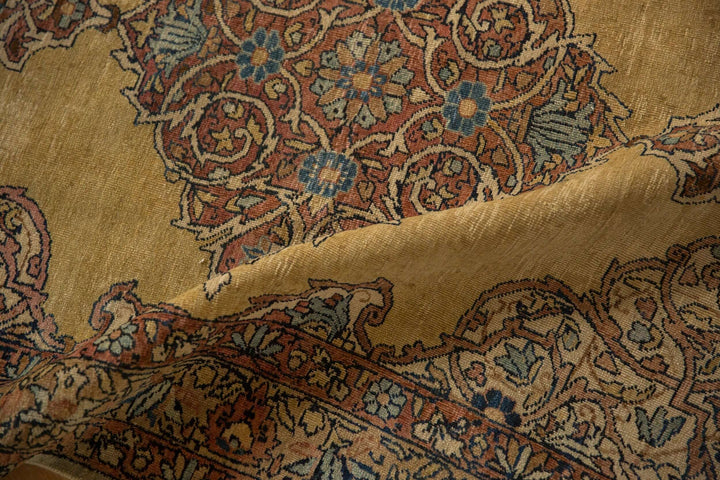 1930s Vintage Tea Washed Kerman Rug Runner