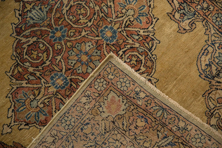 1930s Vintage Tea Washed Kerman Rug Runner