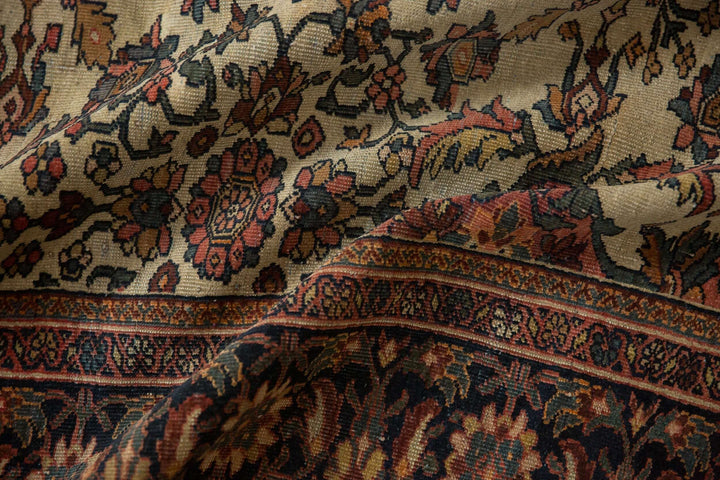 Antique Persian Farahan Sarouk Rug