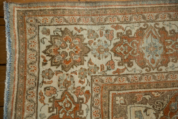 Hand-Knotted 1950s Persian Meshed Carpet in Dusty Blue