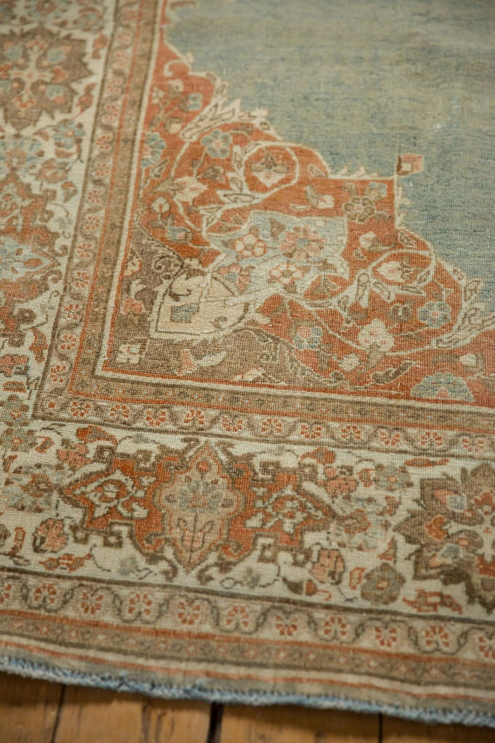 Hand-Knotted 1950s Persian Meshed Carpet in Dusty Blue