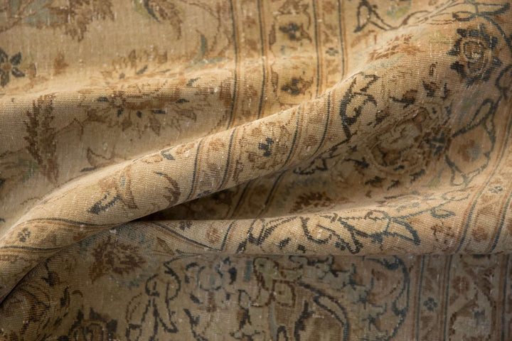 Hand-Knotted 1950s Persian Kashan Carpet