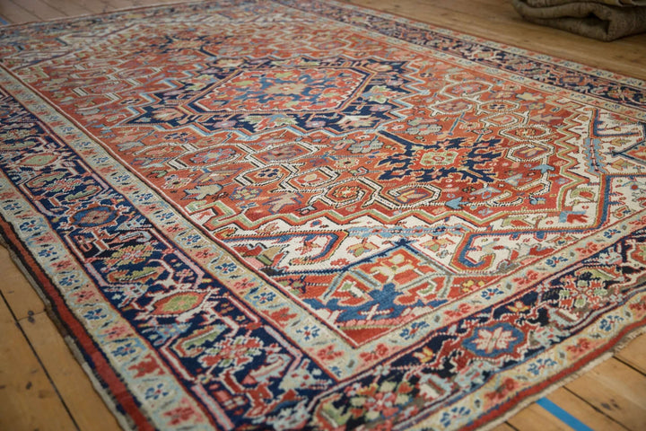 Vintage Heriz Handwoven Persian Rug