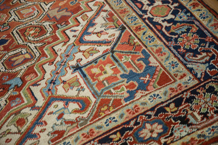 Vintage Heriz Handwoven Persian Rug