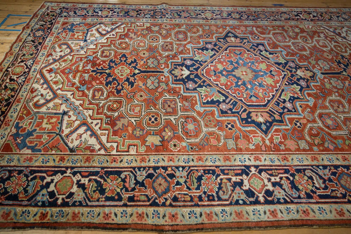 Vintage Heriz Handwoven Persian Rug