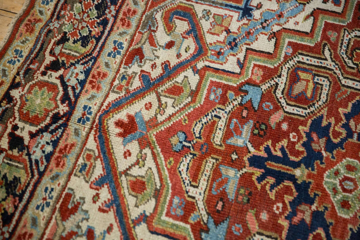Vintage Heriz Handwoven Persian Rug