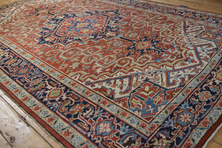 Vintage Heriz Handwoven Persian Rug