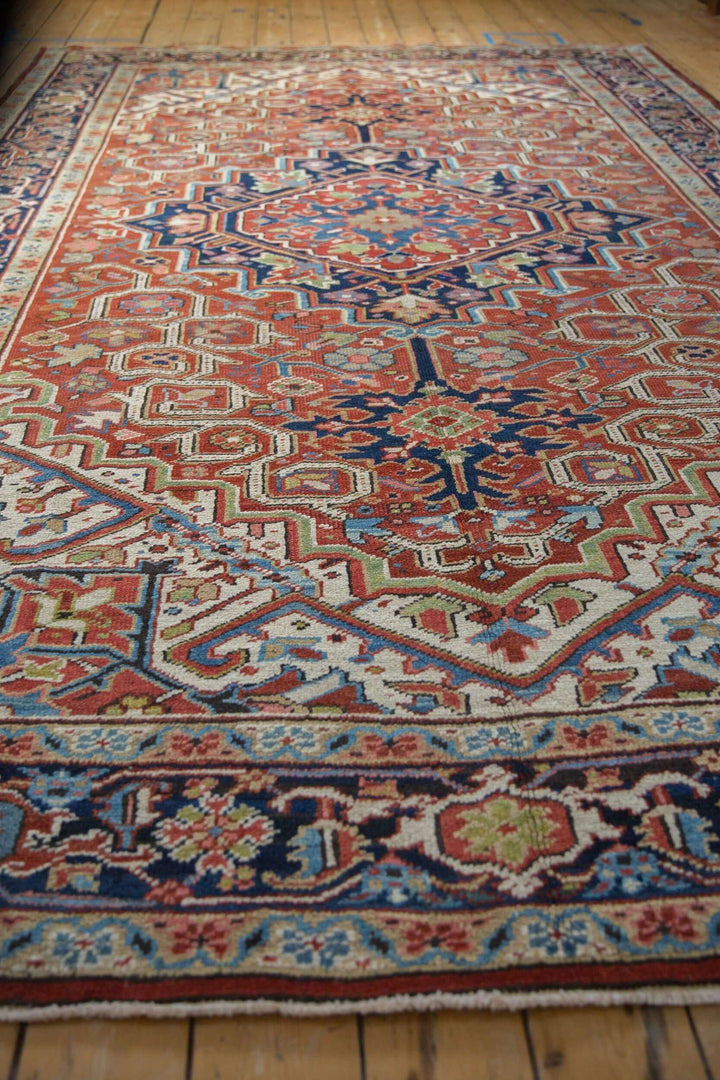 Vintage Heriz Handwoven Persian Rug