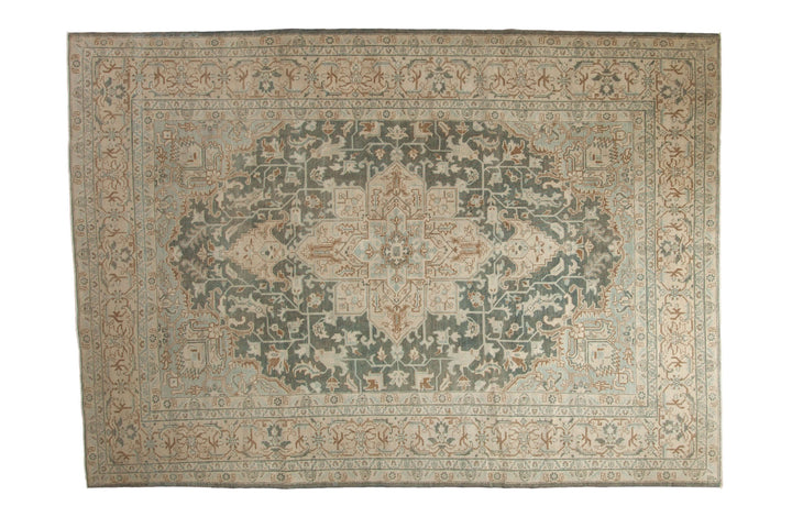 1950s Vintage Persian Tabriz Rug with Oversized Medallion