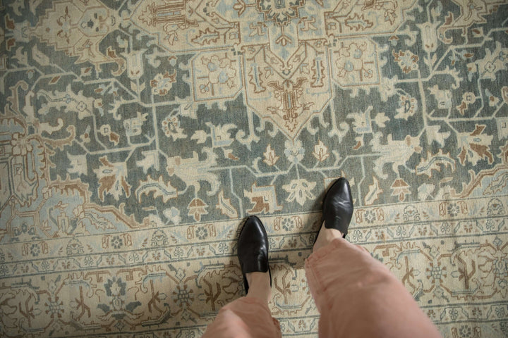 1950s Vintage Persian Tabriz Rug with Oversized Medallion