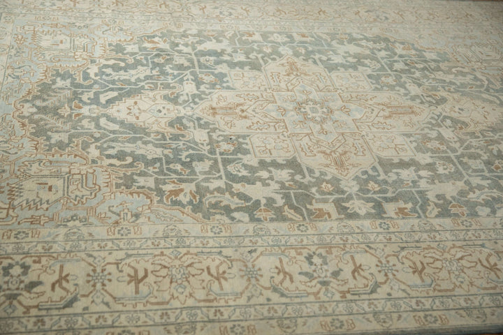 1950s Vintage Persian Tabriz Rug with Oversized Medallion