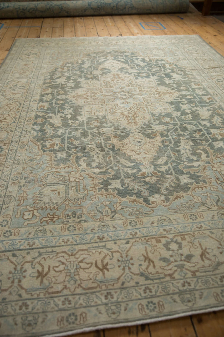1950s Vintage Persian Tabriz Rug with Oversized Medallion