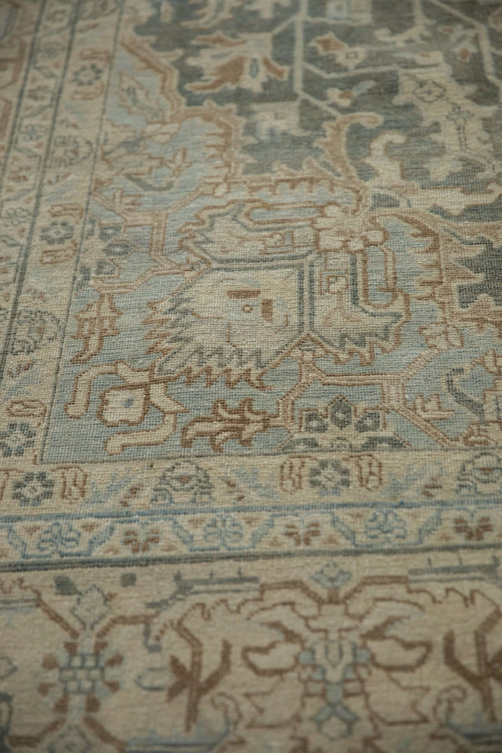1950s Vintage Persian Tabriz Rug with Oversized Medallion
