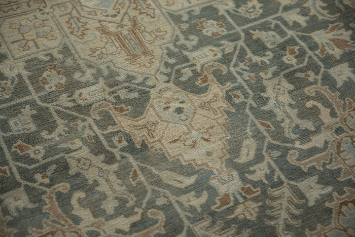 1950s Vintage Persian Tabriz Rug with Oversized Medallion