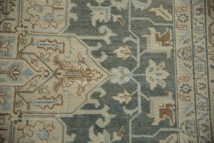 1950s Vintage Persian Tabriz Rug with Oversized Medallion
