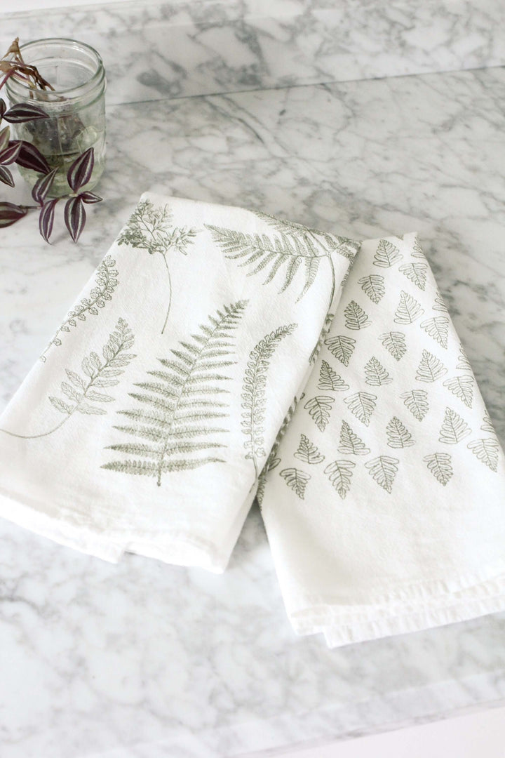 Vintage Fern Botanical Tea Towel