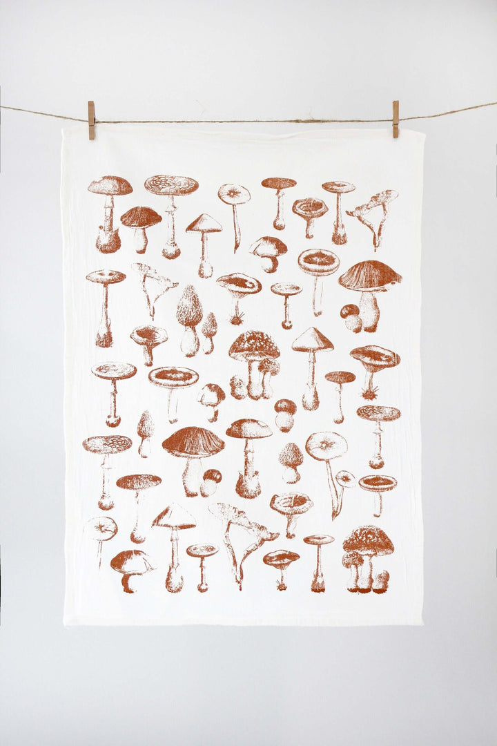 Vintage Mushroom Tea Towel