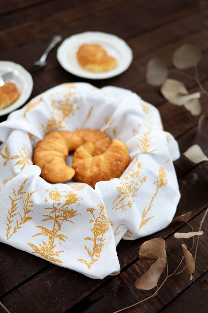 Vintage Wildflower Botanical Tea Towel