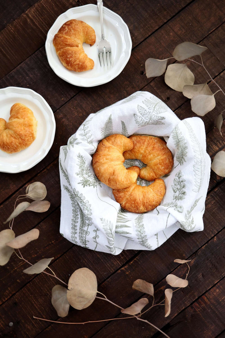 Vintage Fern Botanical Tea Towel