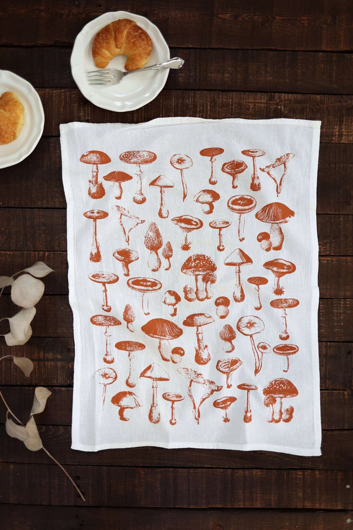 Vintage Mushroom Tea Towel