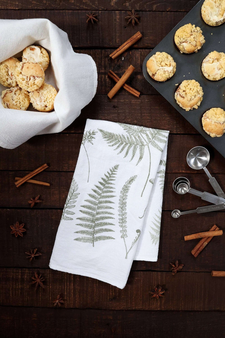 Vintage Fern Botanical Tea Towel