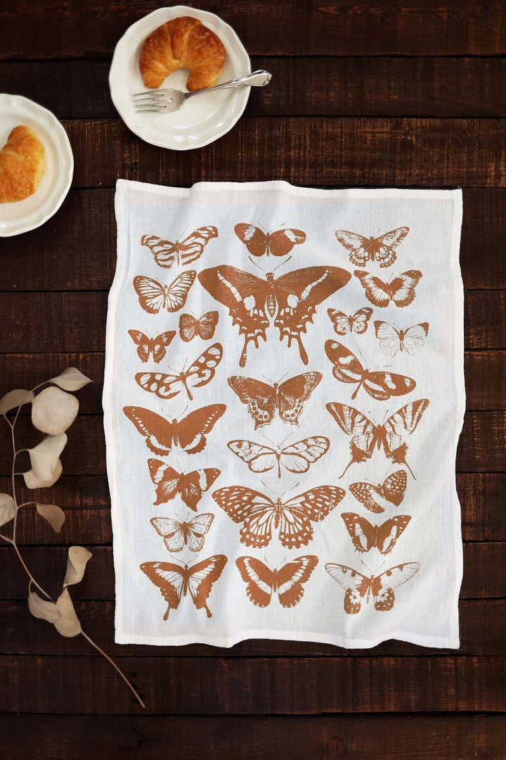 Vintage Butterfly Tea Towel