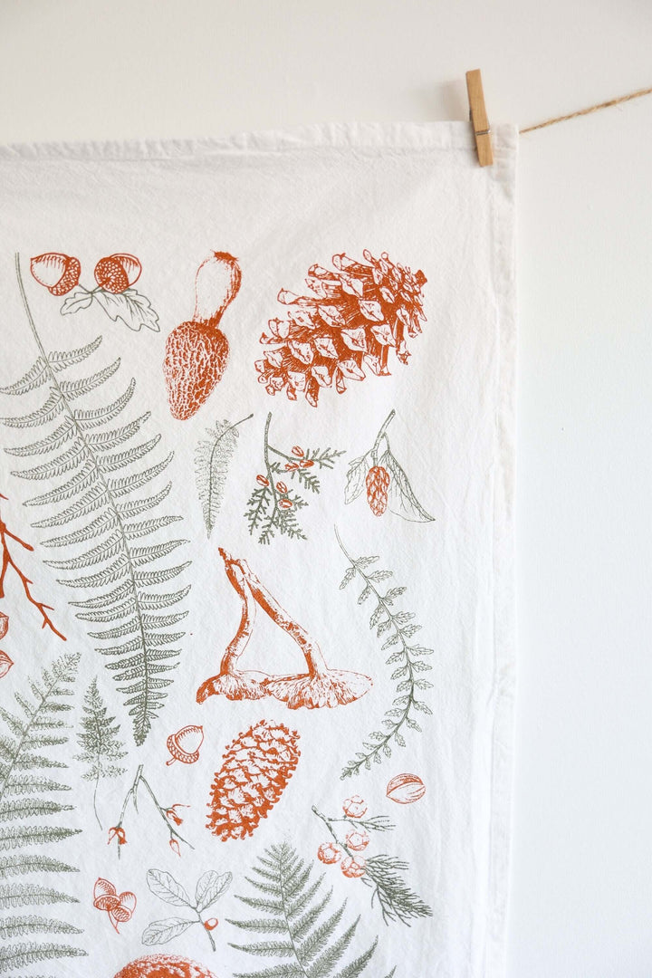 Vintage Botanical Tea Towel
