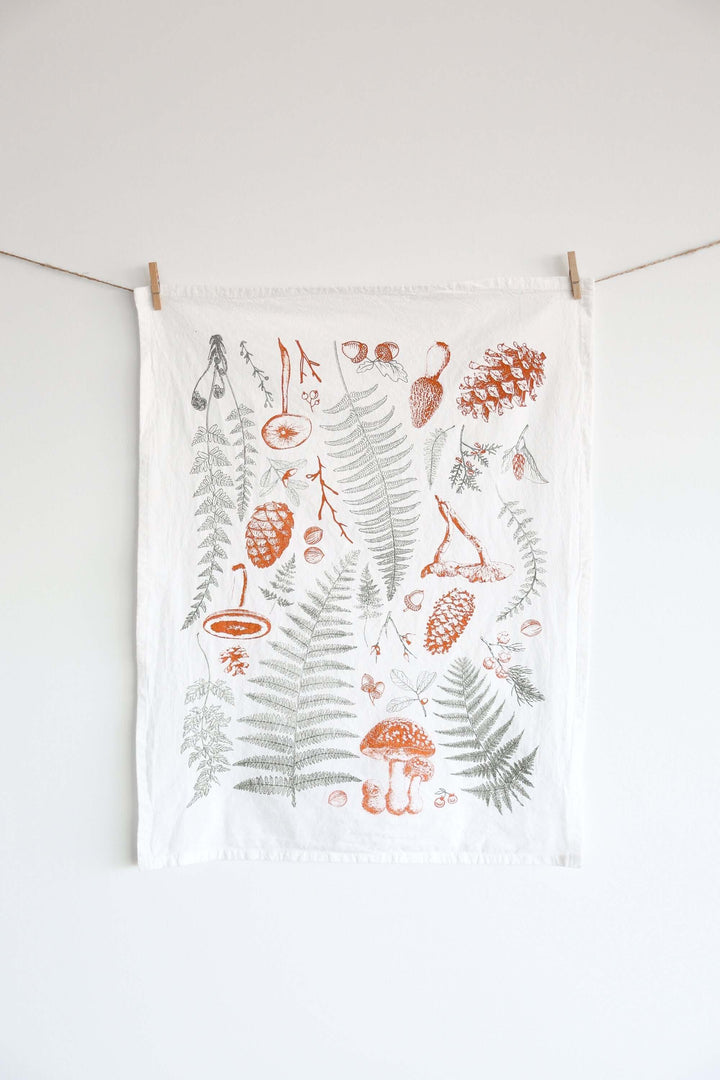 Vintage Botanical Tea Towel