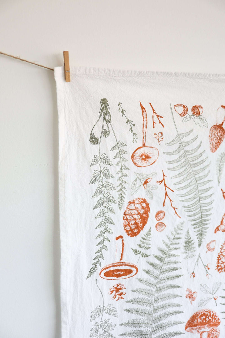 Vintage Botanical Tea Towel