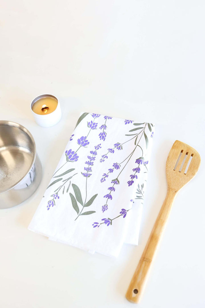 Vintage Lavender Tea Towel