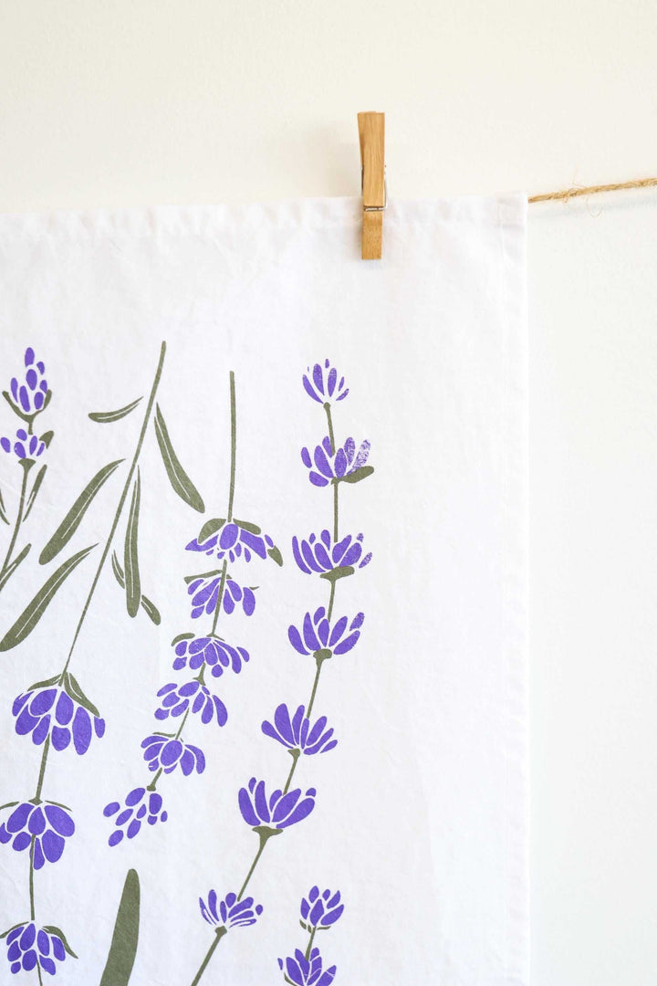 Vintage Lavender Tea Towel