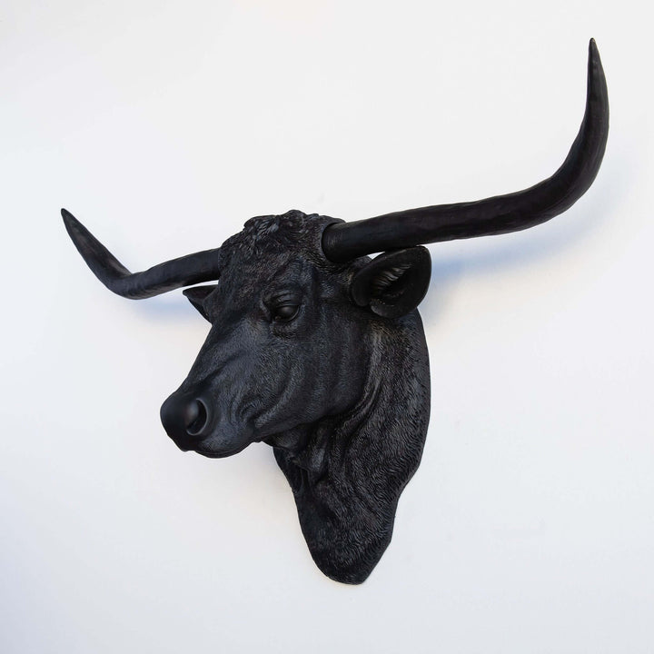 Handcrafted Faux Texas Longhorn Wall Sculpture