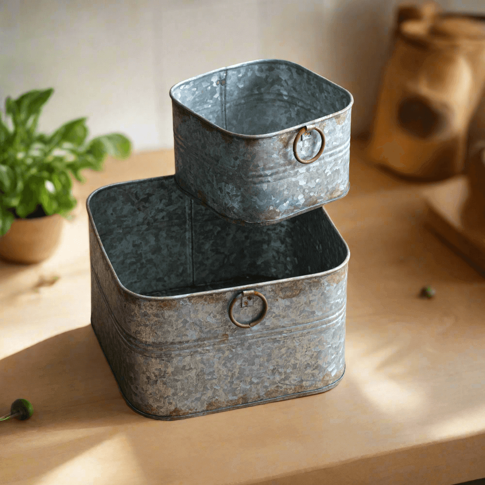 Metal storage bin hotsell