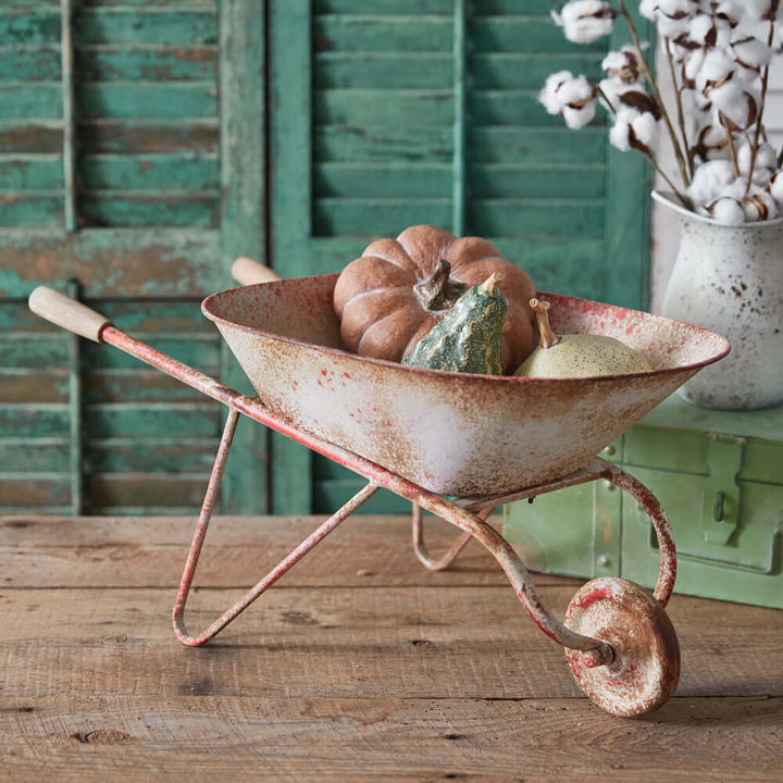Vintage Rusty Decorative Wheelbarrow