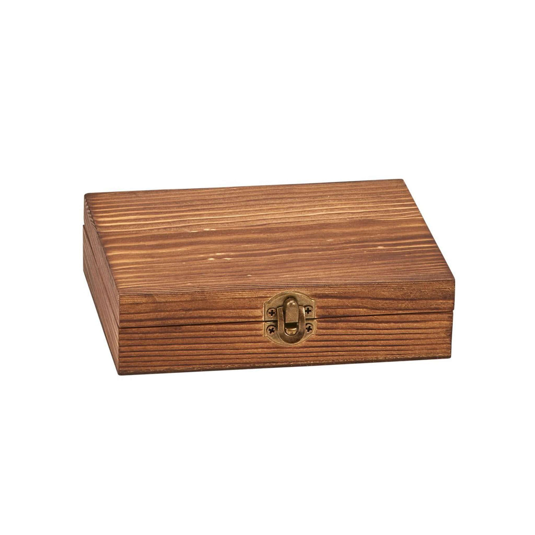 Vintage Whiskey Chilling Stone Set in Wooden Gift Box featuring rustic charm and sophisticated design.