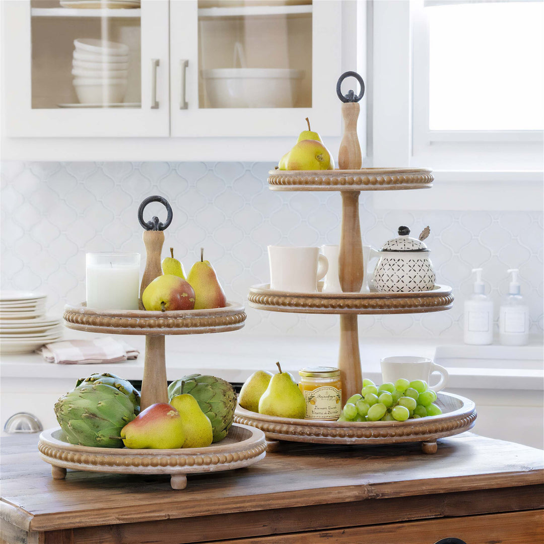 Vintage tiered display stands