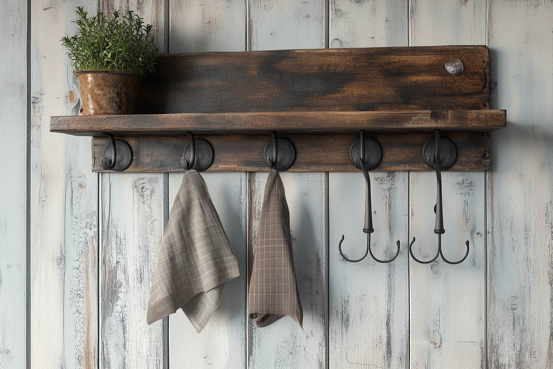 Vintage Wall Hooks & Shelves