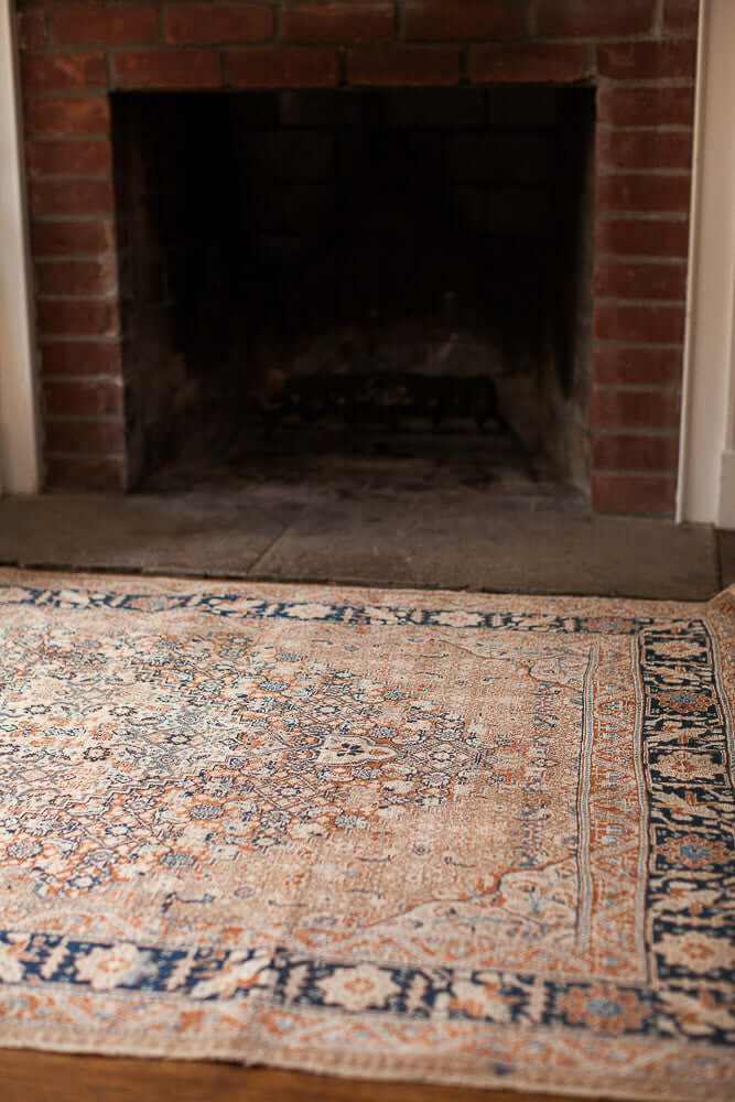 1910s Antique Persian Tabriz Area Rug