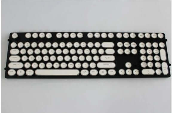 Round-Key Typewriter-Style Mechanical Keyboard