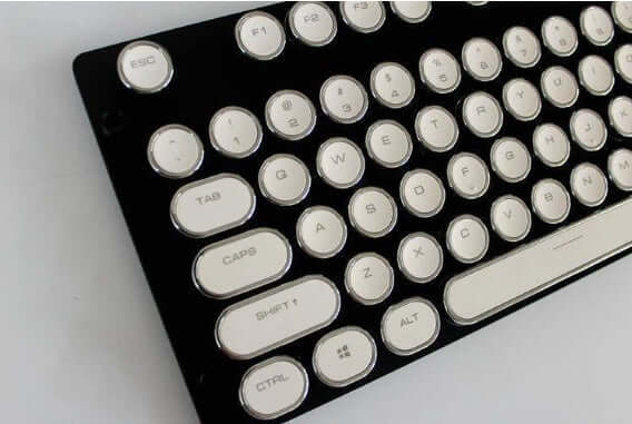 Round-Key Typewriter-Style Mechanical Keyboard