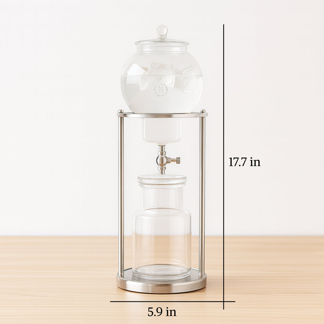 Nispira Modern Ice Cold Brew Dripping Coffee Maker Tower,  600 ml (BD-6)