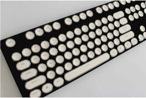Round-Key Typewriter-Style Mechanical Keyboard